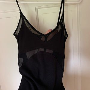 Black Mesh Bodysuit